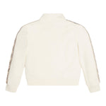 Guess Felpa con Zip tinta unita con Maniche In Contrasto Panna per Bambina J2YQ06KB3P2 PANNA GUESS 