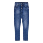 Guess Jeans tinta unita con Logo Blu per Bambina J3YA04D52Z0 BLU GUESS 