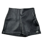 Guess Short In Ecopelle tinta unita Nero per Bambina J4RD04WE8D0 NERO GUESS 