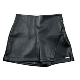 Guess Short In Ecopelle tinta unita Nero per Bambina J4RD04WE8D0 NERO GUESS 