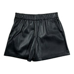 Guess Short In Ecopelle tinta unita Nero per Bambina J4RD04WE8D0 NERO GUESS 