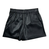 Guess Short In Ecopelle tinta unita Nero per Bambina J4RD04WE8D0 NERO GUESS 