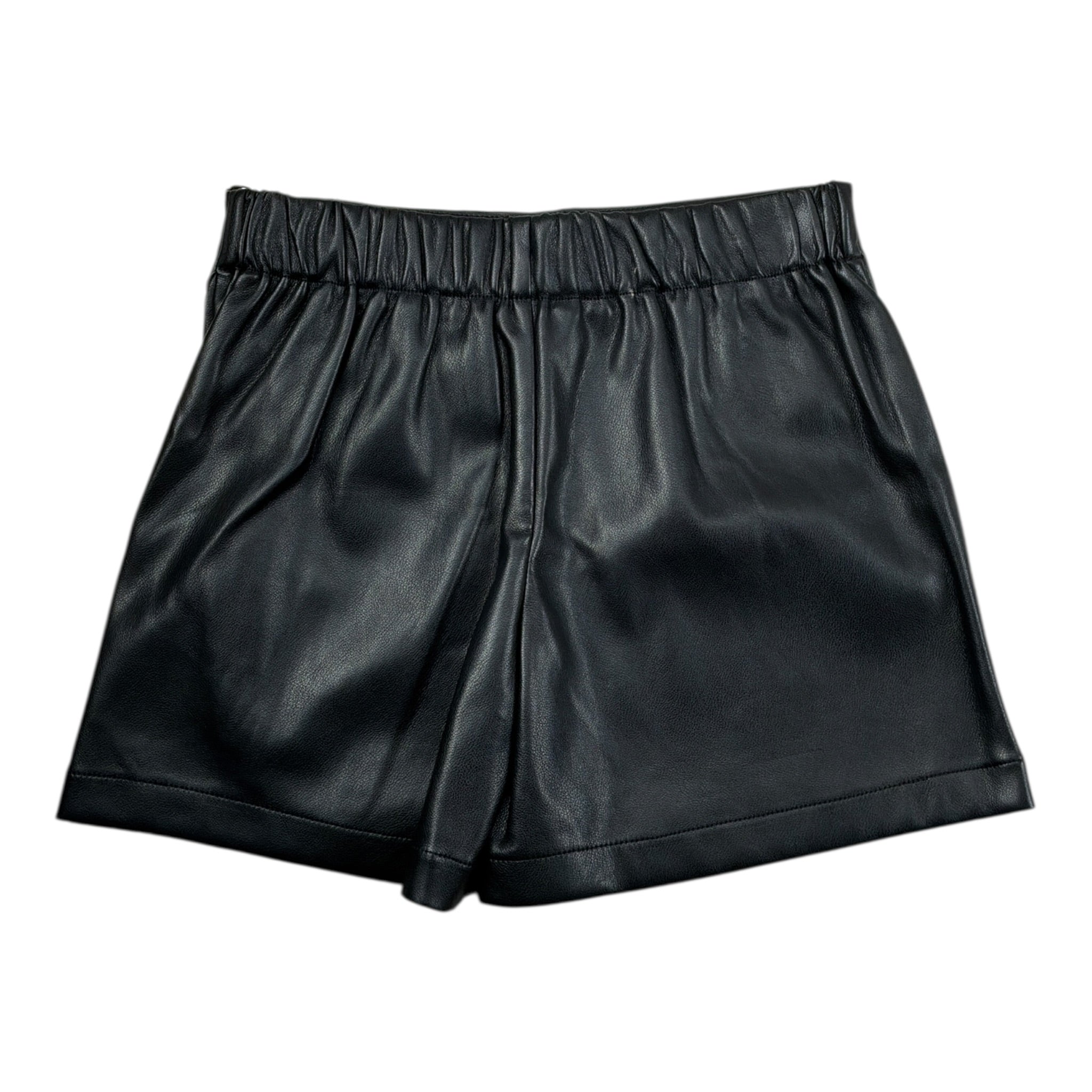 Guess Short In Ecopelle tinta unita Nero per Bambina J4RD04WE8D0 NERO GUESS 