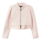 Guess Giubbino tinta unita In Ecopelle con Zip Rosa per Bambina J4RL08WE8D0 ROSA GUESS 