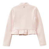 Guess Giubbino tinta unita In Ecopelle con Zip Rosa per Bambina J4RL08WE8D0 ROSA GUESS 