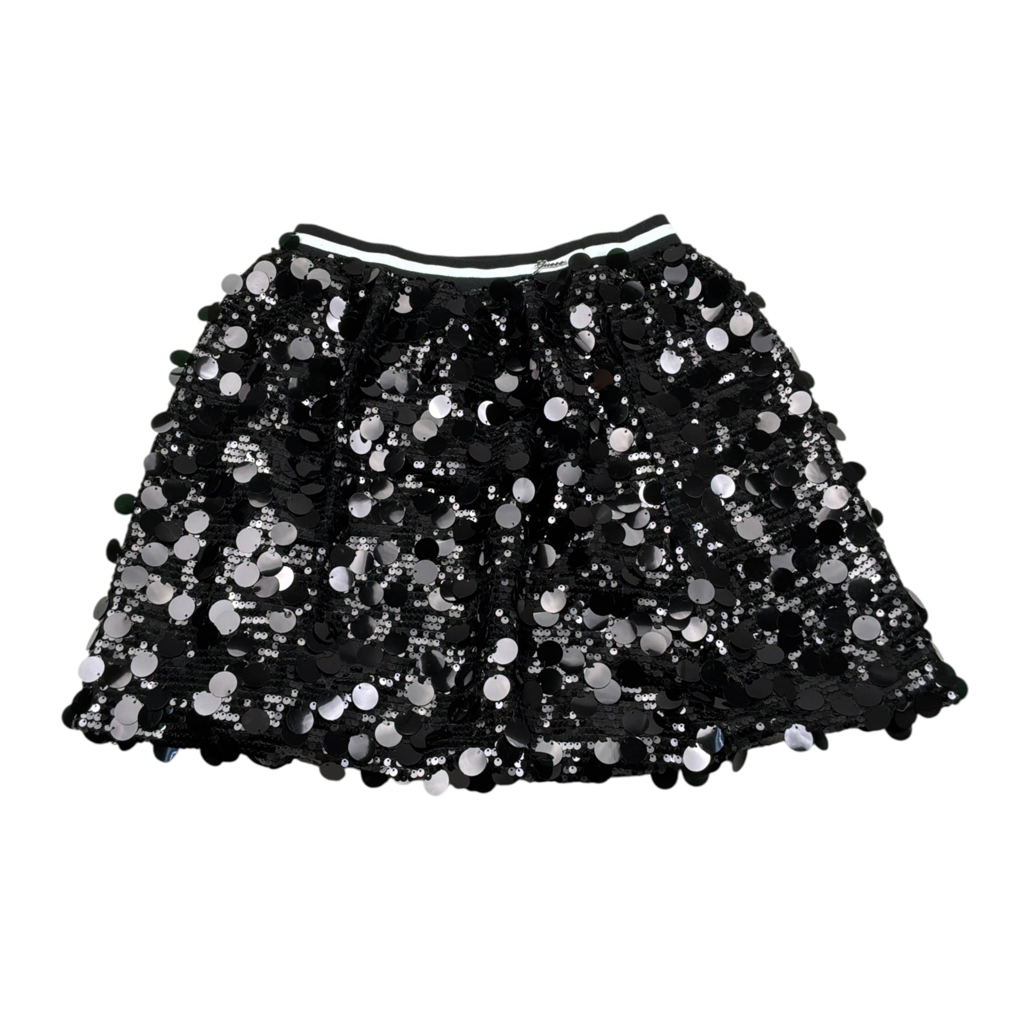 Guess Gonna tinta unita con Paillettes Nero per Bambina J5BD04K1220 NERO GUESS 