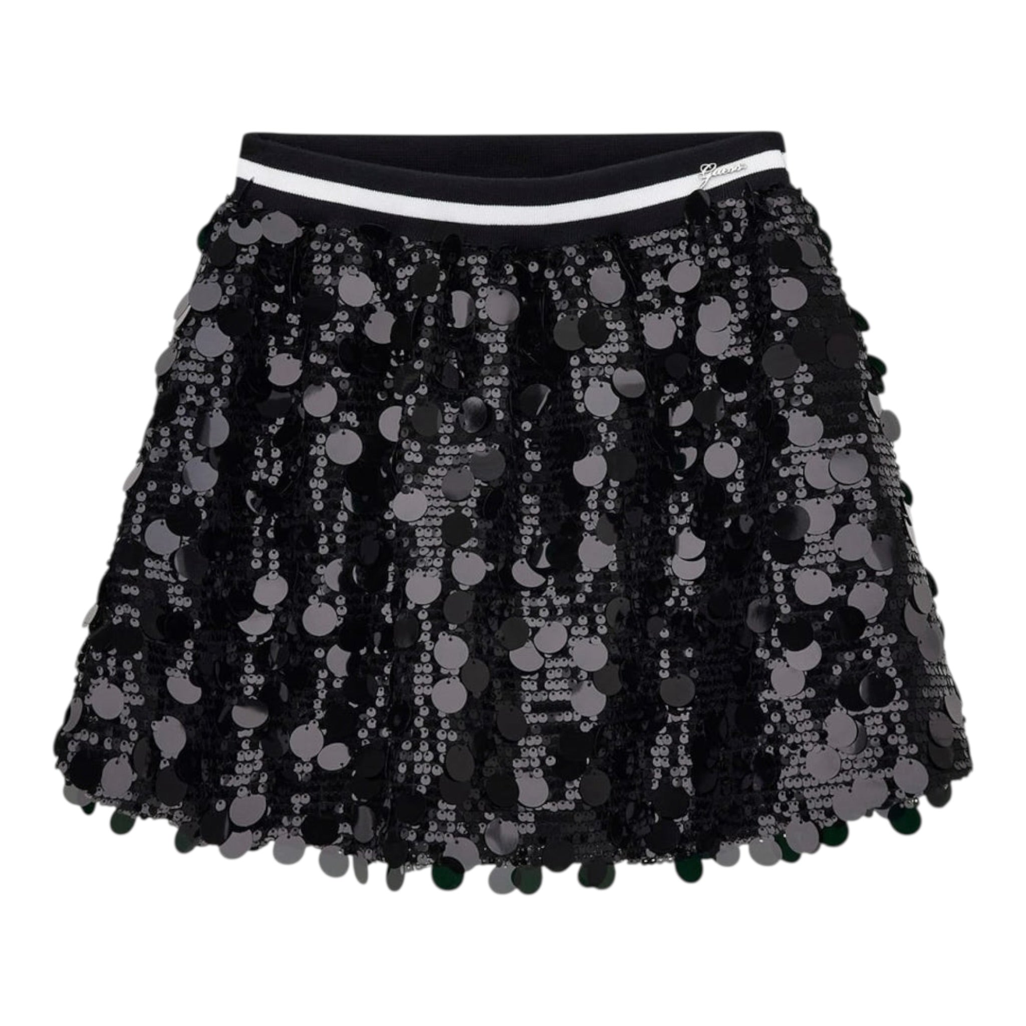 Guess Gonna tinta unita con Paillettes Nero per Bambina J5BD04K1220X NERO GUESS 