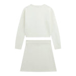 Guess Completo 2Pz Maglia-Gonna tinta unita con Fiocchi Bianco per Bambina J5BG00Z0970 BIANCO GUESS 
