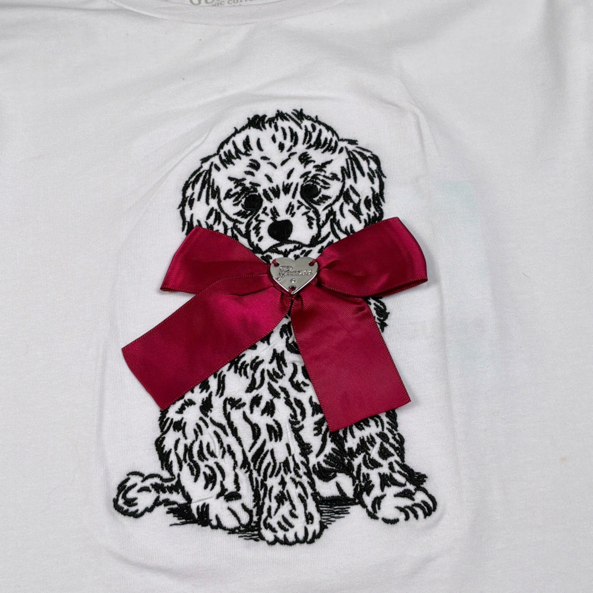 Guess Shirt tinta unita con Stampa Bianco per Bambina J5BI09J1314 BIANCO GUESS 
