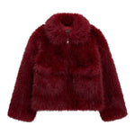 Guess Pelliccia tinta unita con Logo Rosso per Bambina J5BL02WHH10 ROSSO GUESS 