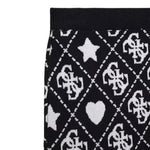 Guess Gonna tinta unita con Loghi Nero per Bambina J5BR02Z3K10 NERO GUESS 