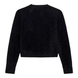 Guess Cardigan tinta unita con Pelliccia Nero per Bambina J5BR06Z0730 NERO GUESS 