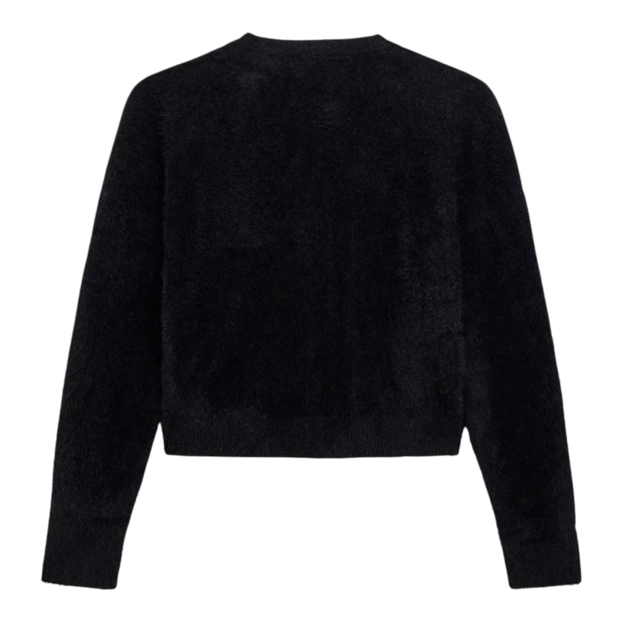 Guess Cardigan tinta unita con Pelliccia Nero per Bambina J5BR06Z0730 NERO GUESS 
