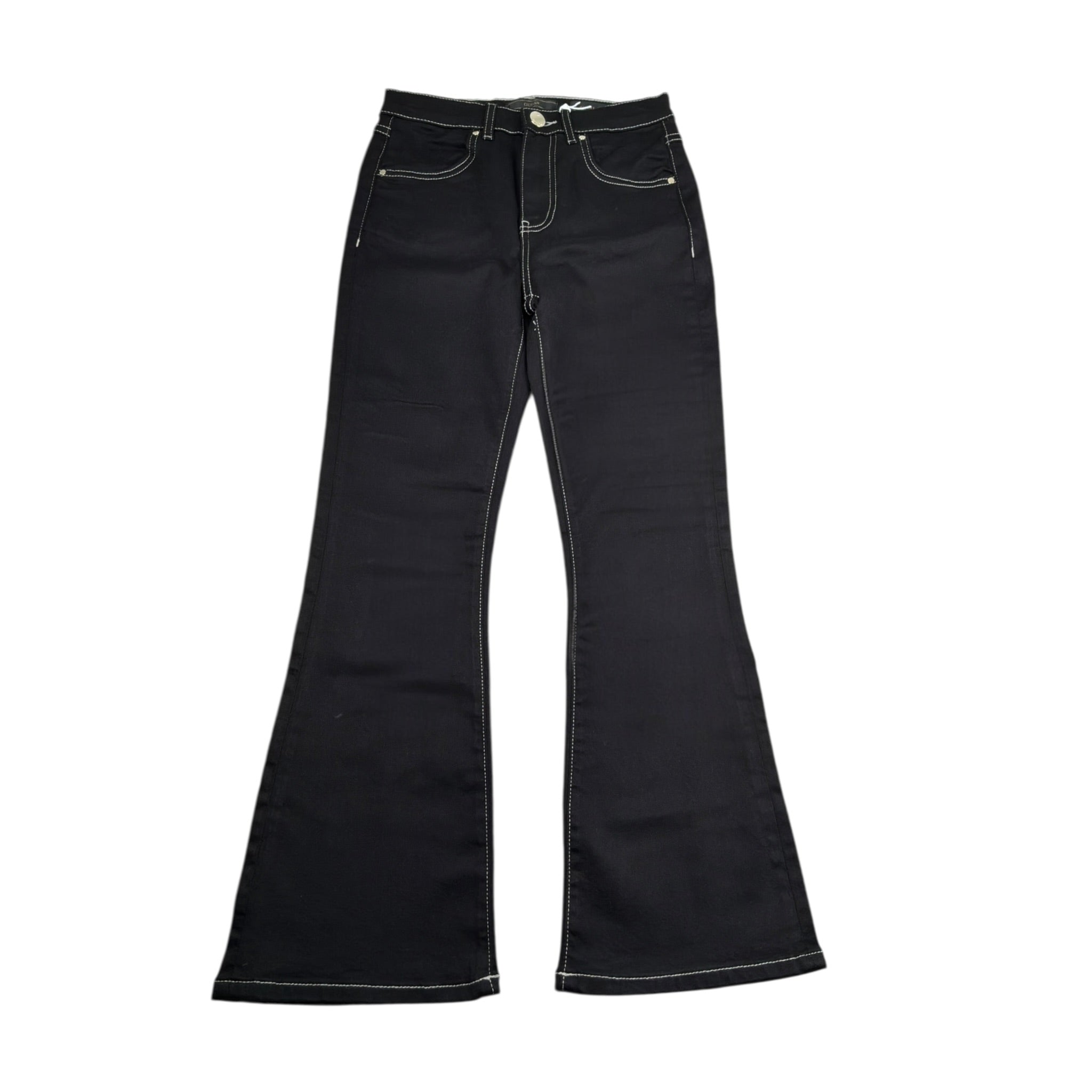 Guess Jeans tinta unita Modello A Zampa Nero per Bambina J5RA06D4KC0 NERO GUESS 