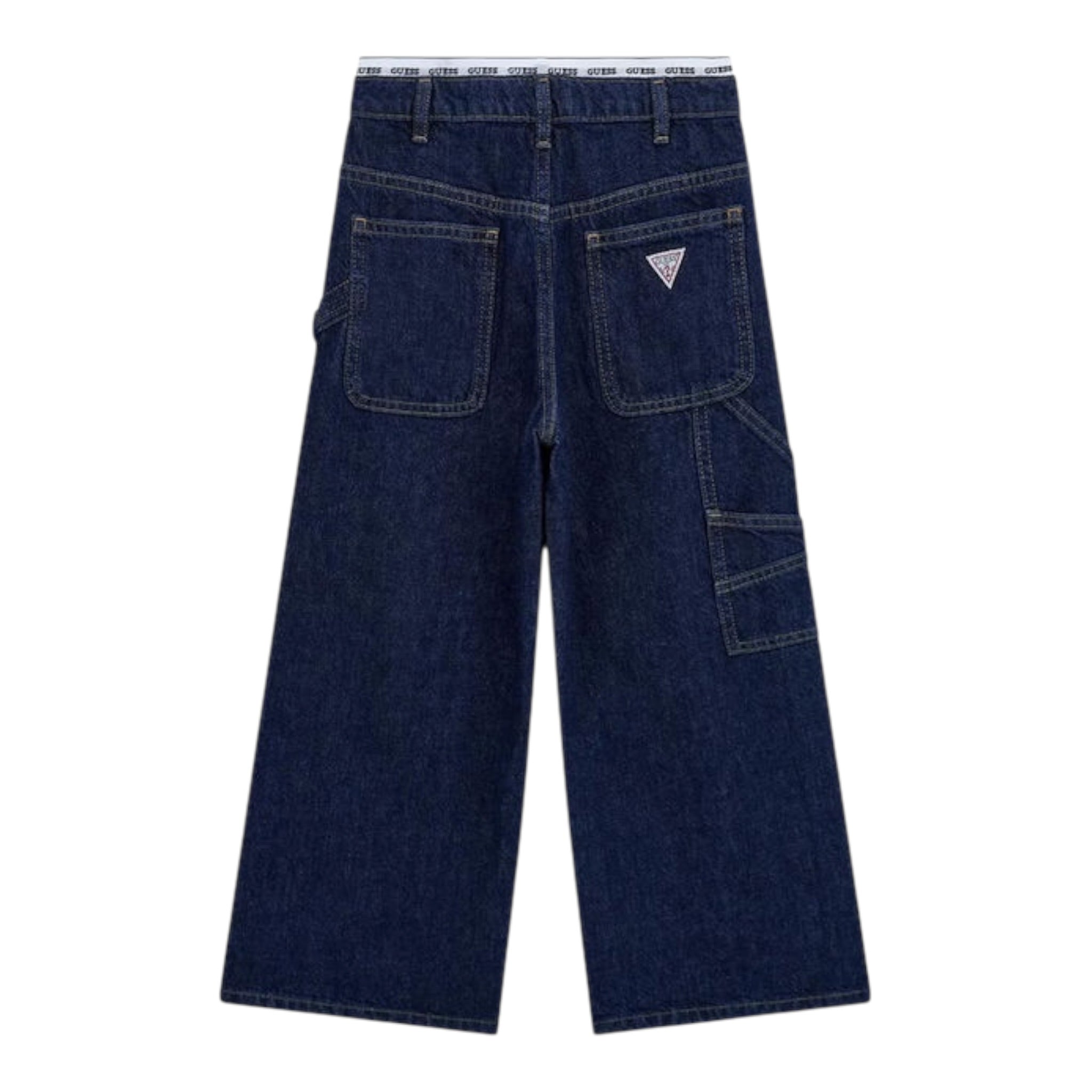 Guess Jeans tinta unita Modello Palazzo Blu per Bambina J5RA12D45E0 BLU GUESS 
