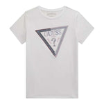 Guess T-Shirt tinta unita con Paillettes Bianco per Bambina J5RI12K6YW4 BIANCO GUESS 