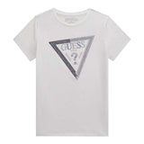 Guess T-Shirt tinta unita con Paillettes Bianco per Bambina J5RI12K6YW4 BIANCO GUESS 