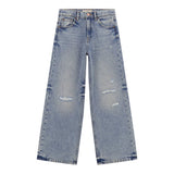 Guess Jeans tinta unita Modello A Palazzo Azzurro per Bambina J5YA01D45E0 AZZURRO GUESS 