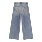 Guess Jeans tinta unita Modello A Palazzo Azzurro per Bambina J5YA01D45E0 AZZURRO GUESS 