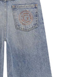 Guess Jeans tinta unita Modello A Palazzo Azzurro per Bambina J5YA01D45E0 AZZURRO GUESS 