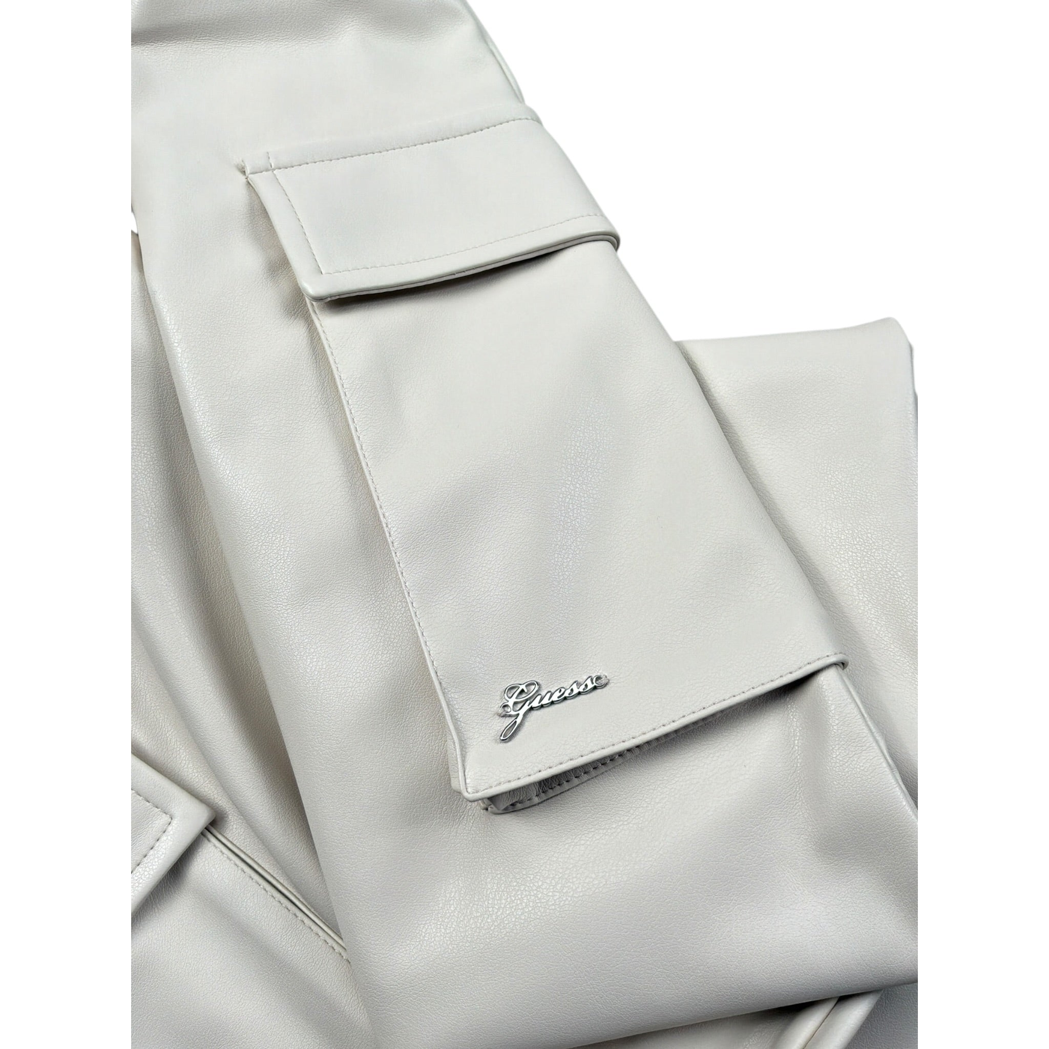 Guess Pantalone tinta unita Modello Palazzo In Ecopelle Beige per Bambina J5YB03WFV60 BEIGE GUESS 