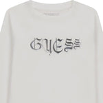 Guess Shirt tinta unita Girocollo con Stampa Bianco per Bambina J5YI13K6YW4XX BIANCO GUESS 