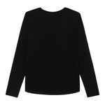 Guess Shirt Girocollo tinta unita con Paillettes Nero per Bambina J5YI14KAPO0 NERO GUESS 