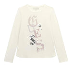 Guess Shirt Girocollo tinta unita con Paillettes Bianco per Bambina J5YI14KAPO0X BIANCO GUESS 