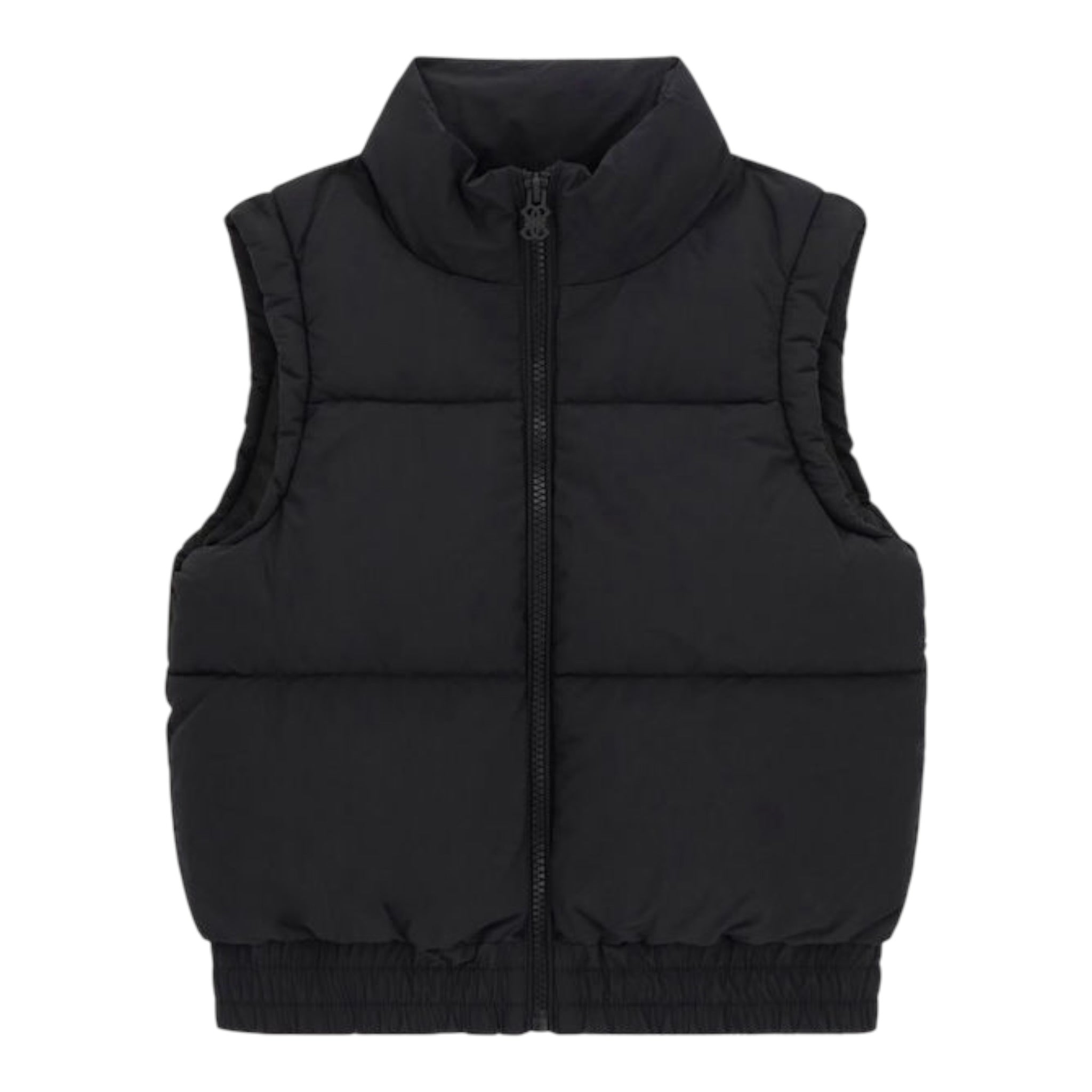 Guess Giubbino tinta unita con Zip Smanicato Nero per Bambina J5YN00WHE80 NERO GUESS 