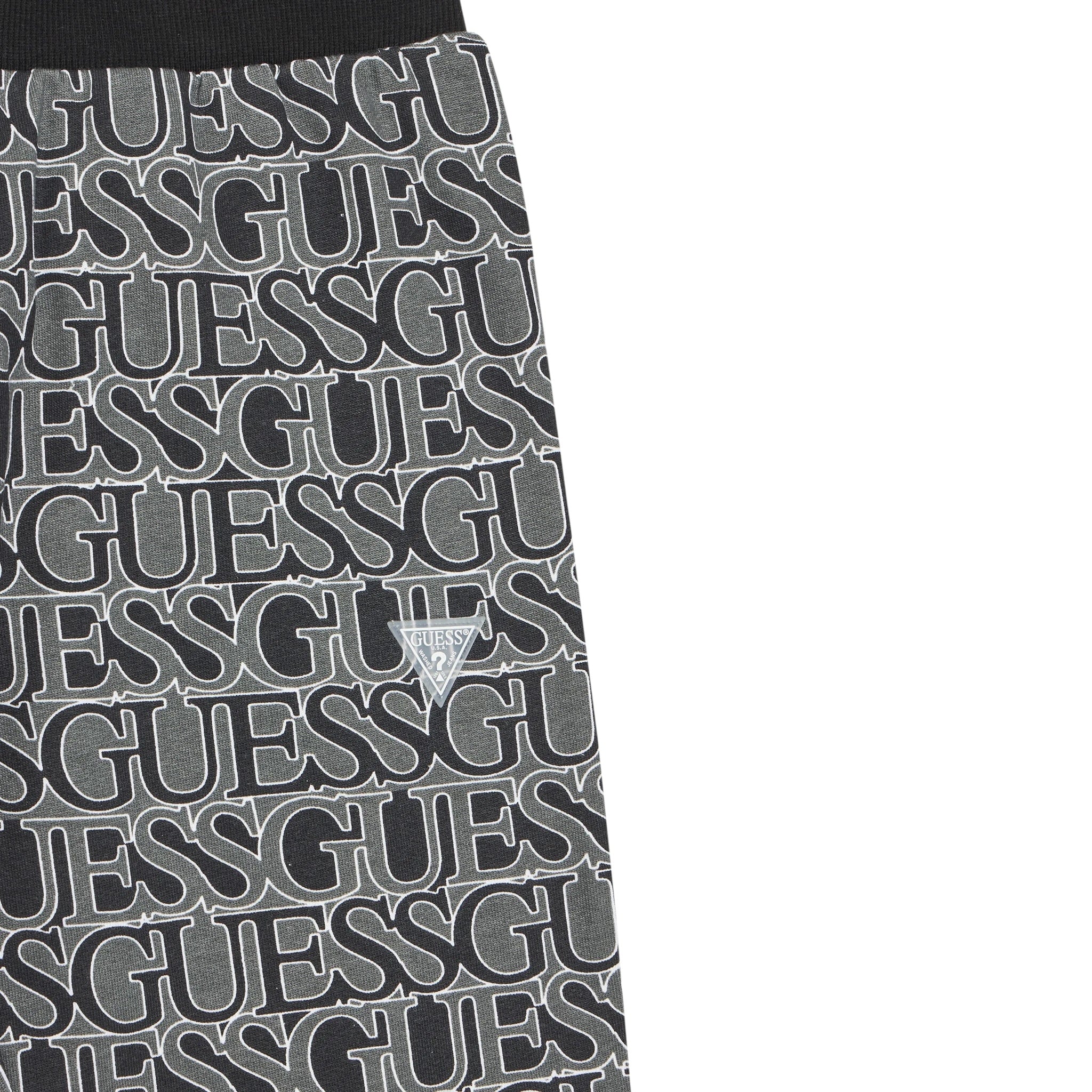 Guess Pantalone Tuta Stampa Logo Grigio per Bambino J5YQ13KAD74 GRIGIO GUESS 