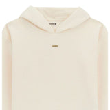 Guess Felpa tinta unita con Cappuccio Logata Panna per Bambina J5YQ24KBSL2 PANNA GUESS 