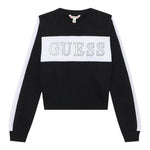 Guess Maglia tinta unita con Logo Nero per Bambina J5YR00Z3GW0X NERO GUESS 