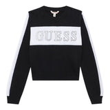 Guess Maglia tinta unita con Logo Nero per Bambina J5YR00Z3GW0X NERO GUESS 