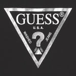 Guess Felpa tinta unita con Stampa Nero per Bambina J74Q10KAUG0X NERO GUESS 