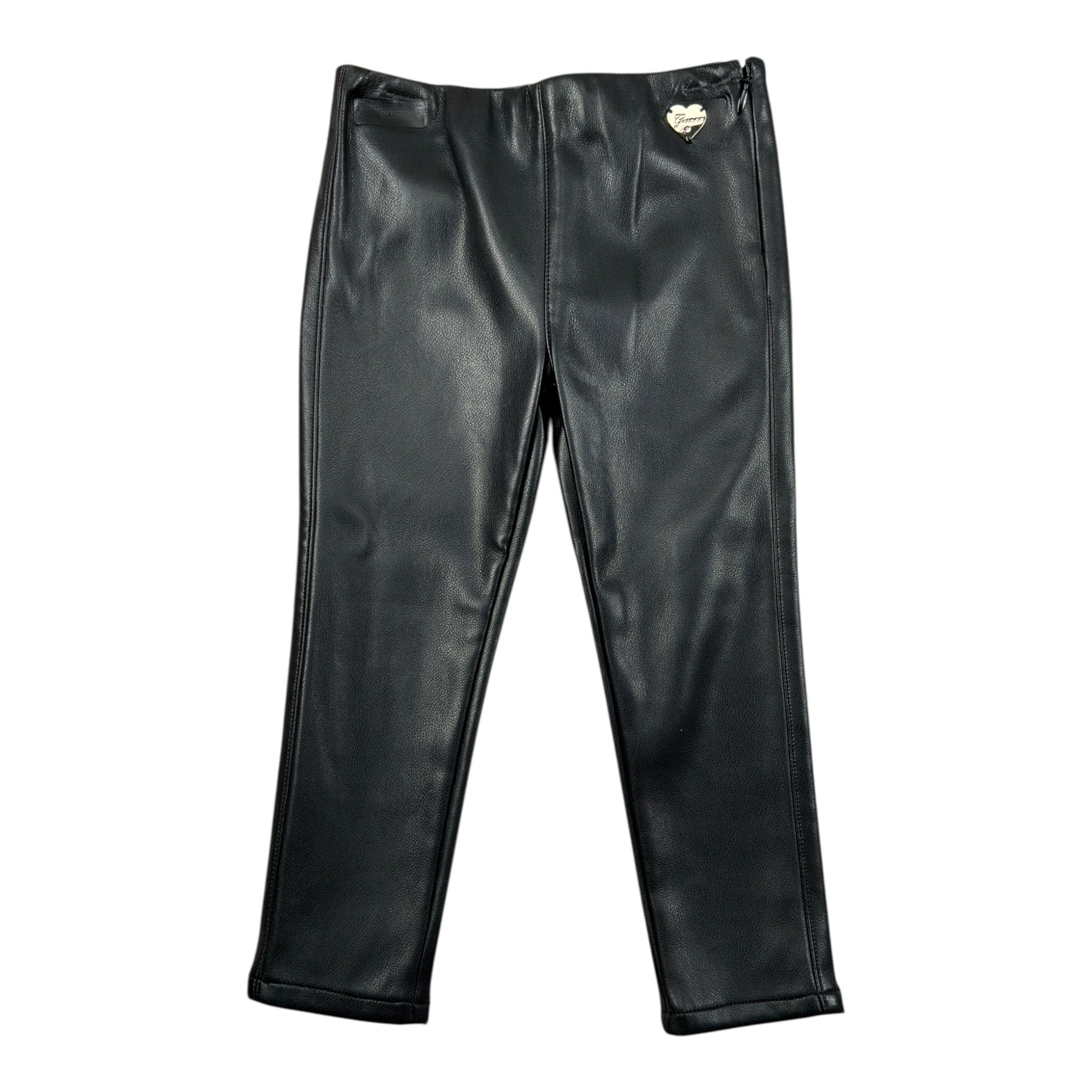 Guess Leggins Ecopelle tinta unita con Elastico In Vita Nero per Neonata K4BB02WE8D0 NERO GUESS 