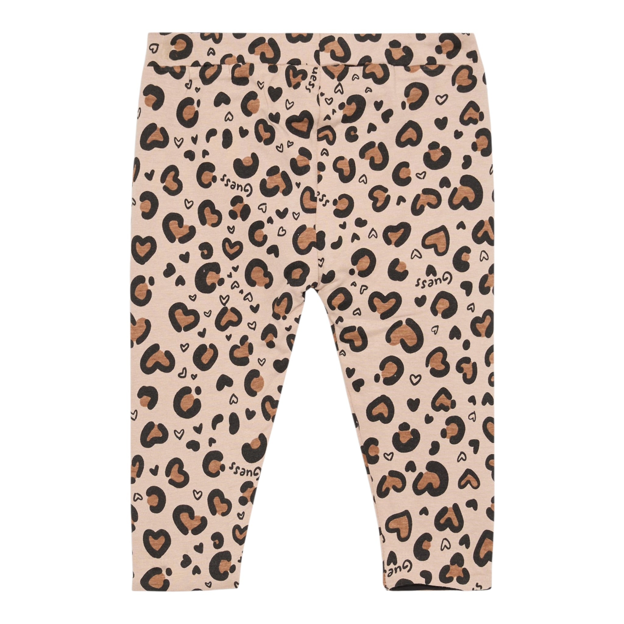 Guess Leggins Reversibile Bicolore con Fantasia Maculata Beige per Bambina K5BB01K6YW4 BEIGE GUESS 