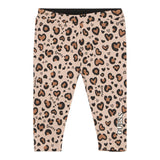 Guess Leggins Reversibile Bicolore con Fantasia Maculata Beige per Neonata K5BB01K6YW4N BEIGE GUESS 