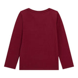 Guess Shirt Girocollo tinta unita con Pailettes Bordeaux per Neonata K5BI03J1314 BORDEAUX GUESS 