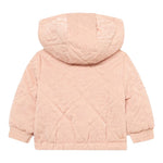 Guess Giubbino tinta unita con Zip E Cappuccio Rosa per Neonata K5BL03W3080 ROSA GUESS 