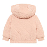 Guess Giubbino tinta unita con Zip E Cappuccio Rosa per Neonata K5BL03W3080 ROSA GUESS 