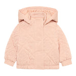 Guess Giubbino tinta unita con Zip E Cappuccio Rosa per Neonata K5BL03W3080 ROSA GUESS 