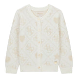Guess Cardigan tinta unita con Fantasia Panna per Bambina K5BR02Z39N0 PANNA GUESS 