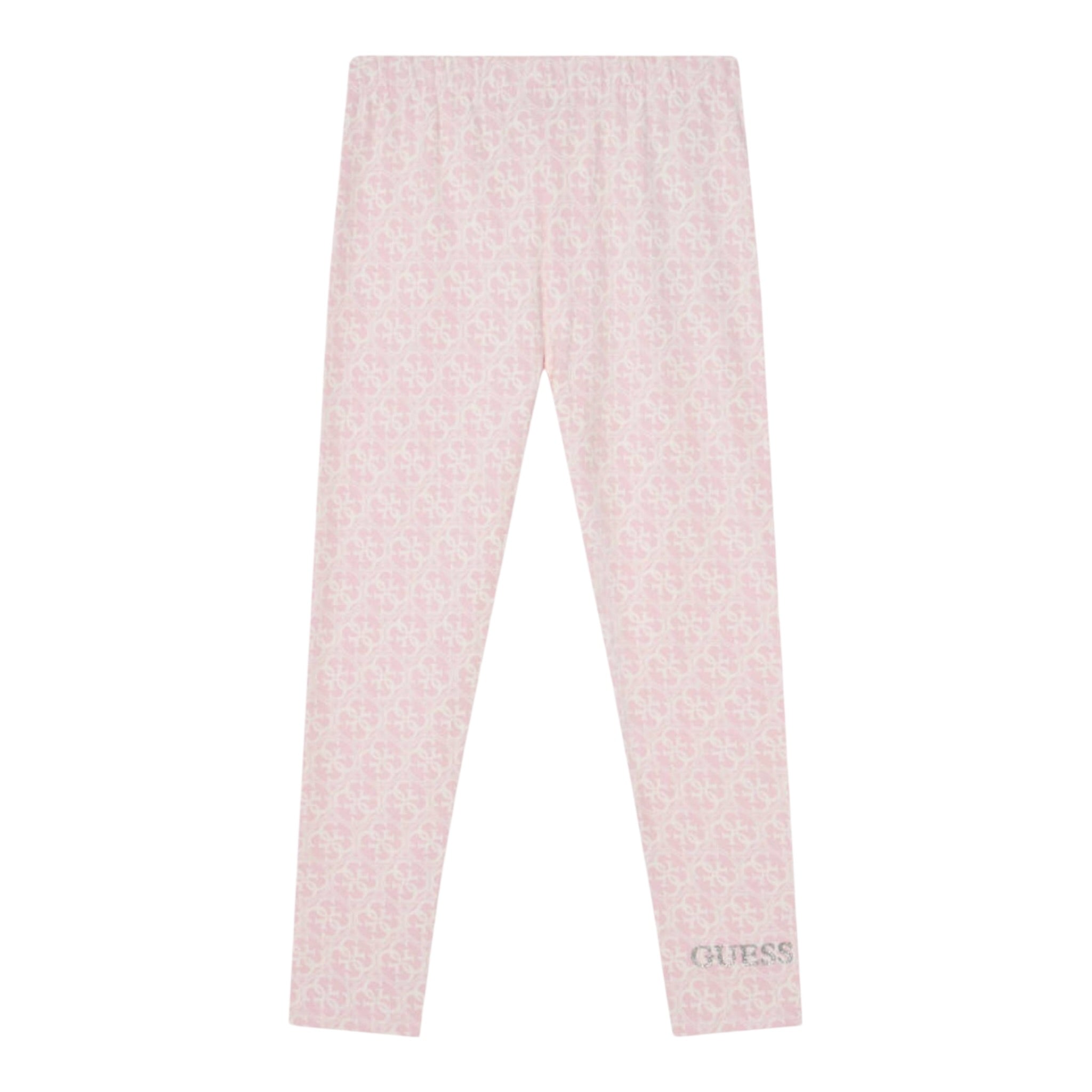 Guess Leggins tinta unita Logato Rosa per Bambina K5RB01J1314 ROSA GUESS 