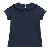 Guess T-Shirt tinta unita con Colletto Blu per Bambina K5RI23K6Y BLU GUESS 