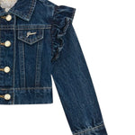 Guess Giubbino In Denim tinta unita con Brillantini Blu per Neonata K5RL00D5D90 BLU GUESS 