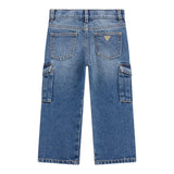 Guess Jeans tinta unita con Tasconi Blu per Bambina K5YA00D5FL0X BLU GUESS 