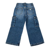 Guess Jeans tinta unita con Tasconi Blu per Bambina K5YA00D5FL0XX BLU GUESS 