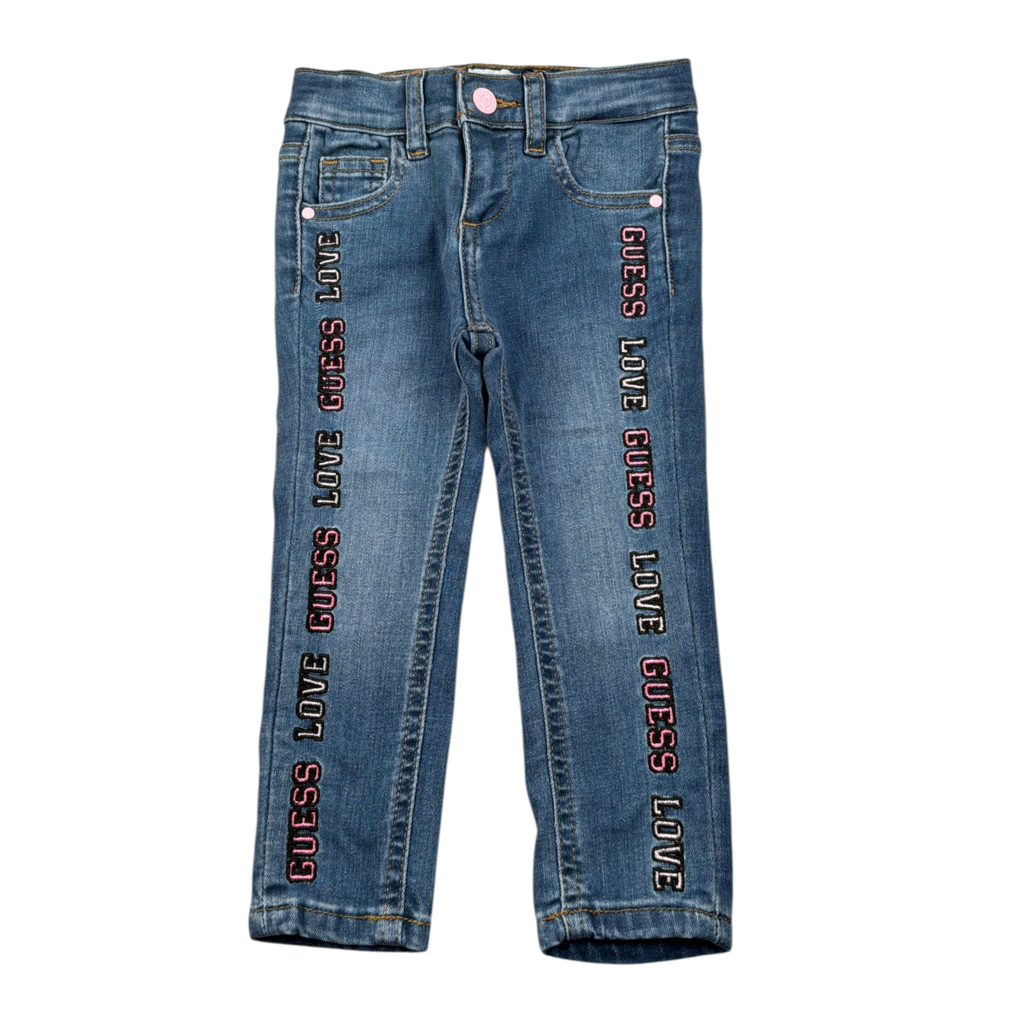 Guess Jeans tinta unita con Applicazioni Azzurro per Neonata K5YA01D4CA0 AZZURRO GUESS 