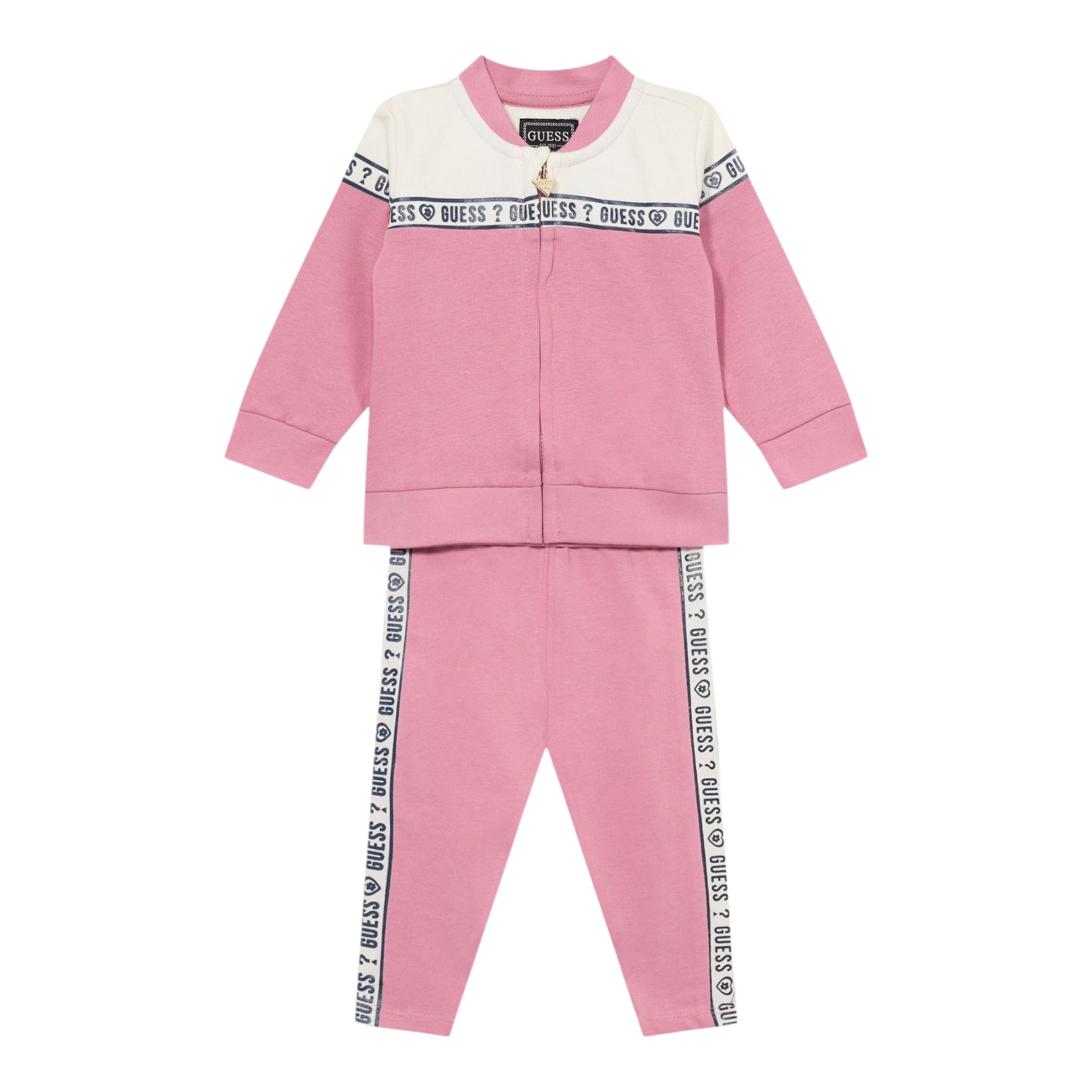 Guess Completo 2Pz Felpa-Leggins tinta unita Rosa per Neonata K5YG05KA6R4 ROSA GUESS 