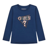 Guess Shirt tinta unita con Stampa Blu per Bambina K5YI10K6YW4J BLU GUESS 